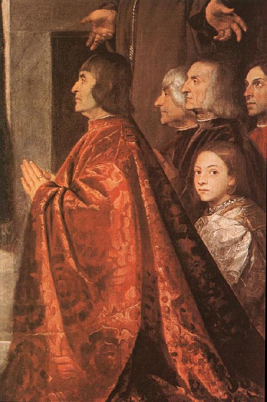  Madonna with Saints and Members of the Pesaro Family (detail) wt